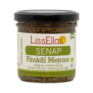 Fänkål Mejram - osötad helkornssenap KRAV EKO 150 g