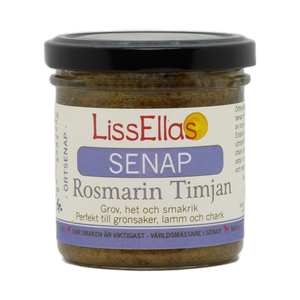 Rosmarin Timjan - grov och het senap 150 g