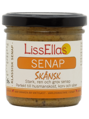 Skånsk - stark och grov med en frisk traditionell senapssmak 150g