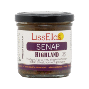 Highland - fruktig och grov whiskysenap 150 g