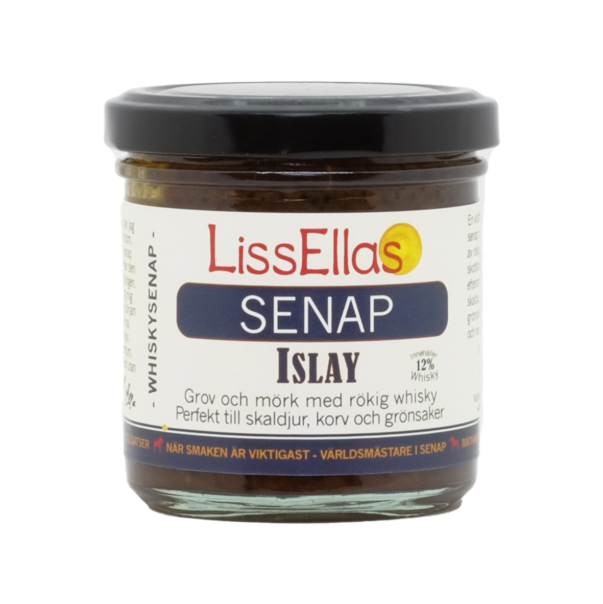 Islay - kraftfull grov och mörk whiskysenap 150 g